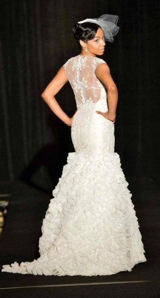 Back of Bridal Gown