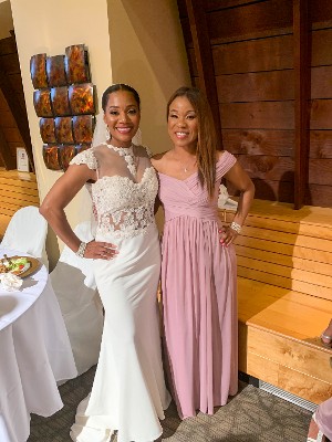 Bride and Bridesmaid